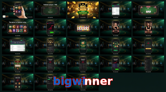 Main screen of Bigwinner bet page for PK players