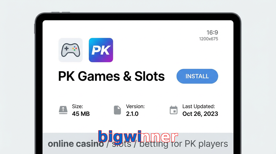 Game list for Bigwinner gameapk section
