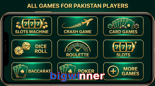 Main screen of Bigwinner games page for PK players